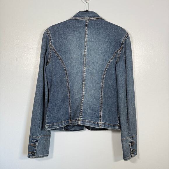 Hot Kiss Y2K Denim Blazer Jacket Sz M - Picture 5 of 6